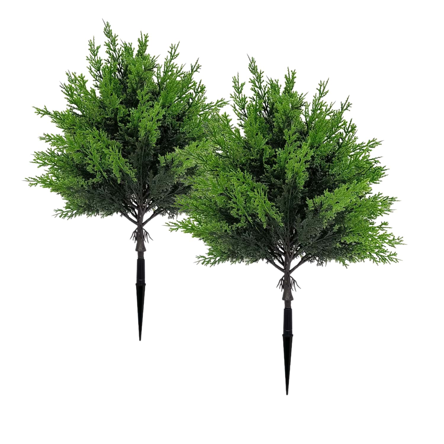 Christmas Tree Artificial - Vert artificiel d'extérieur, 2 pièces, grands