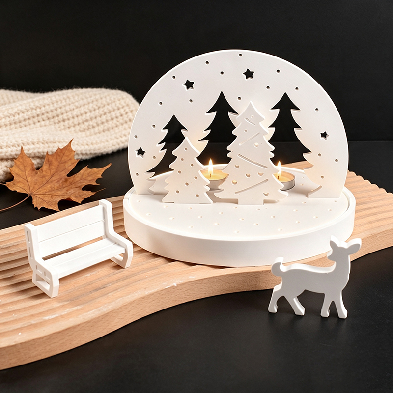 Holiday Candle Set - Moule en silicone pour bougeoir de