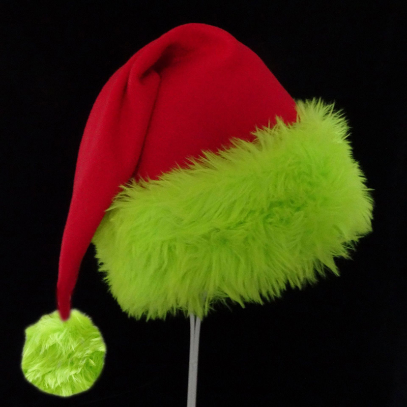 Santa Hat Plush - 1 pièce, chapeau de Noël du