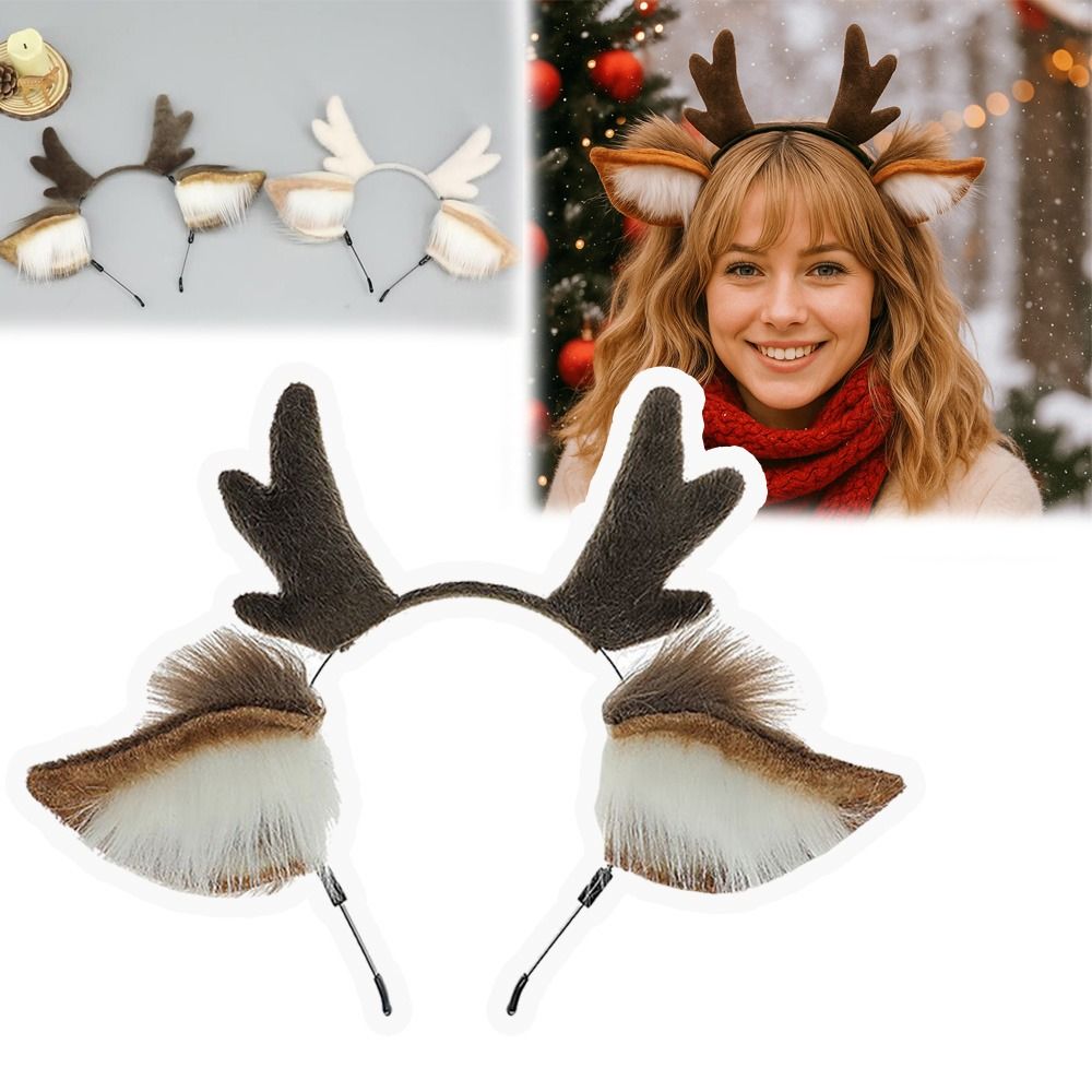 Reindeer Antlers Headband - Oreilles de cerf bandeau en bois