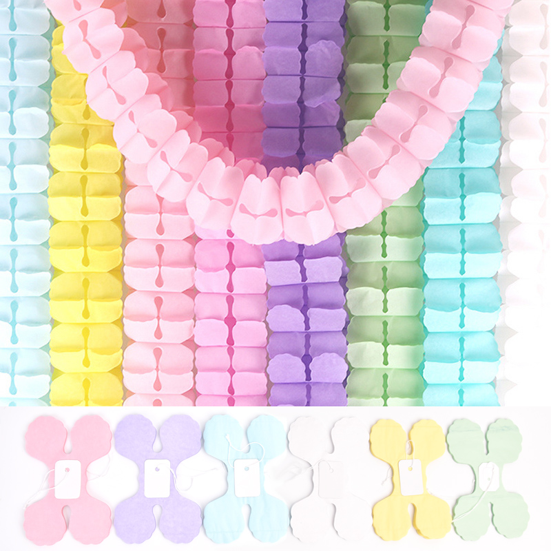 Tinsel Garland Decoration - 1 guirlande de 3m en papier