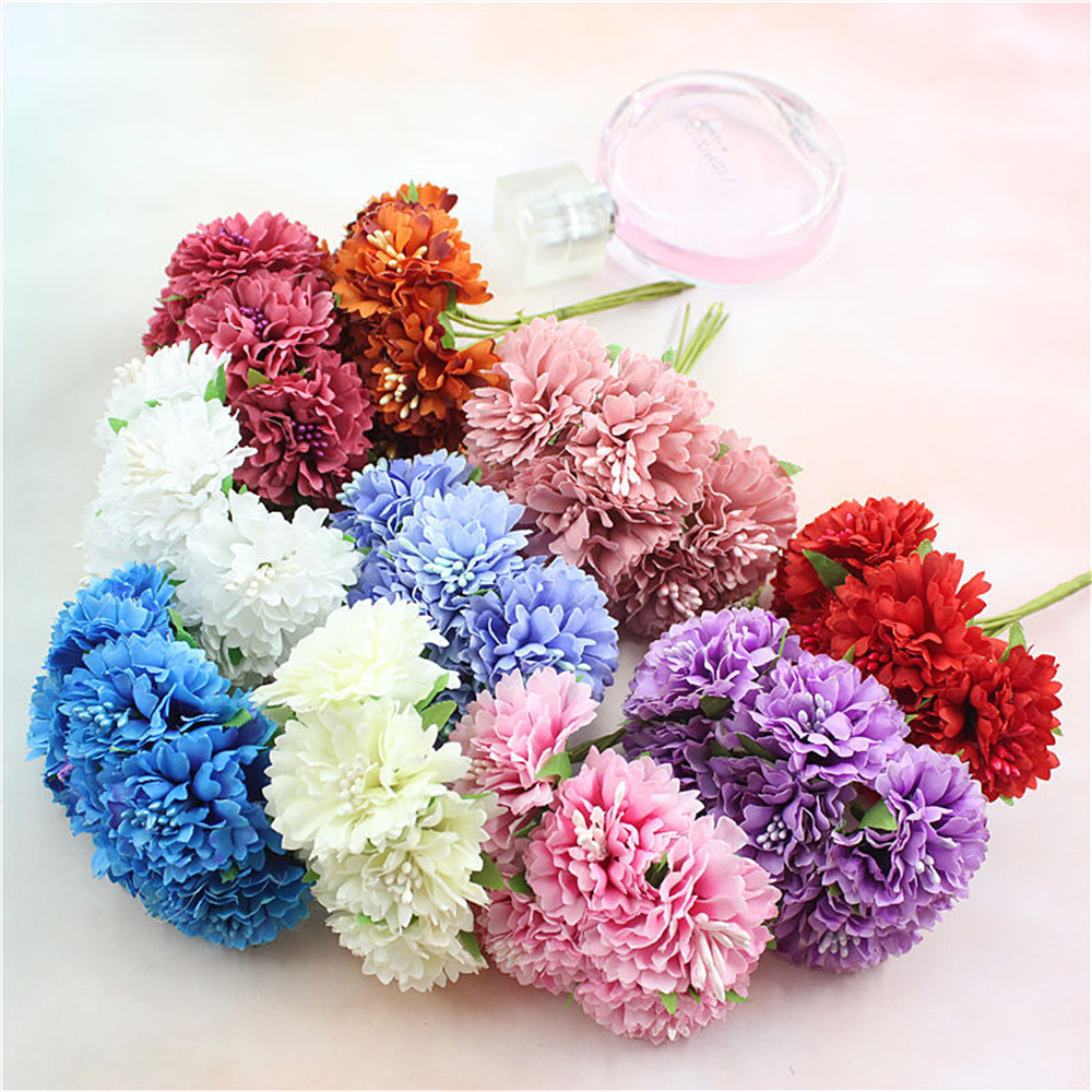 Christmas Wreath Fake - Bouquet de fleurs artificielles, 18 pièces,