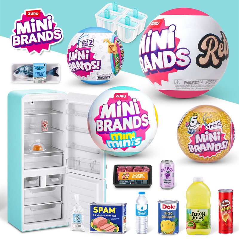 Ornament Ball Set - ZURU MINI BRANDS Réfrigérateur miniature réaliste