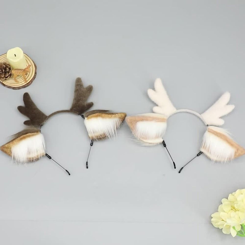 Reindeer Antlers Headband - Oreilles de cerf bandeau en bois
