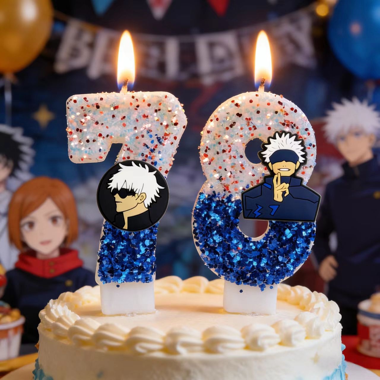 Holiday Candle Set - Bougie Thème Cartoon Jujutsu Kaisen Numéro
