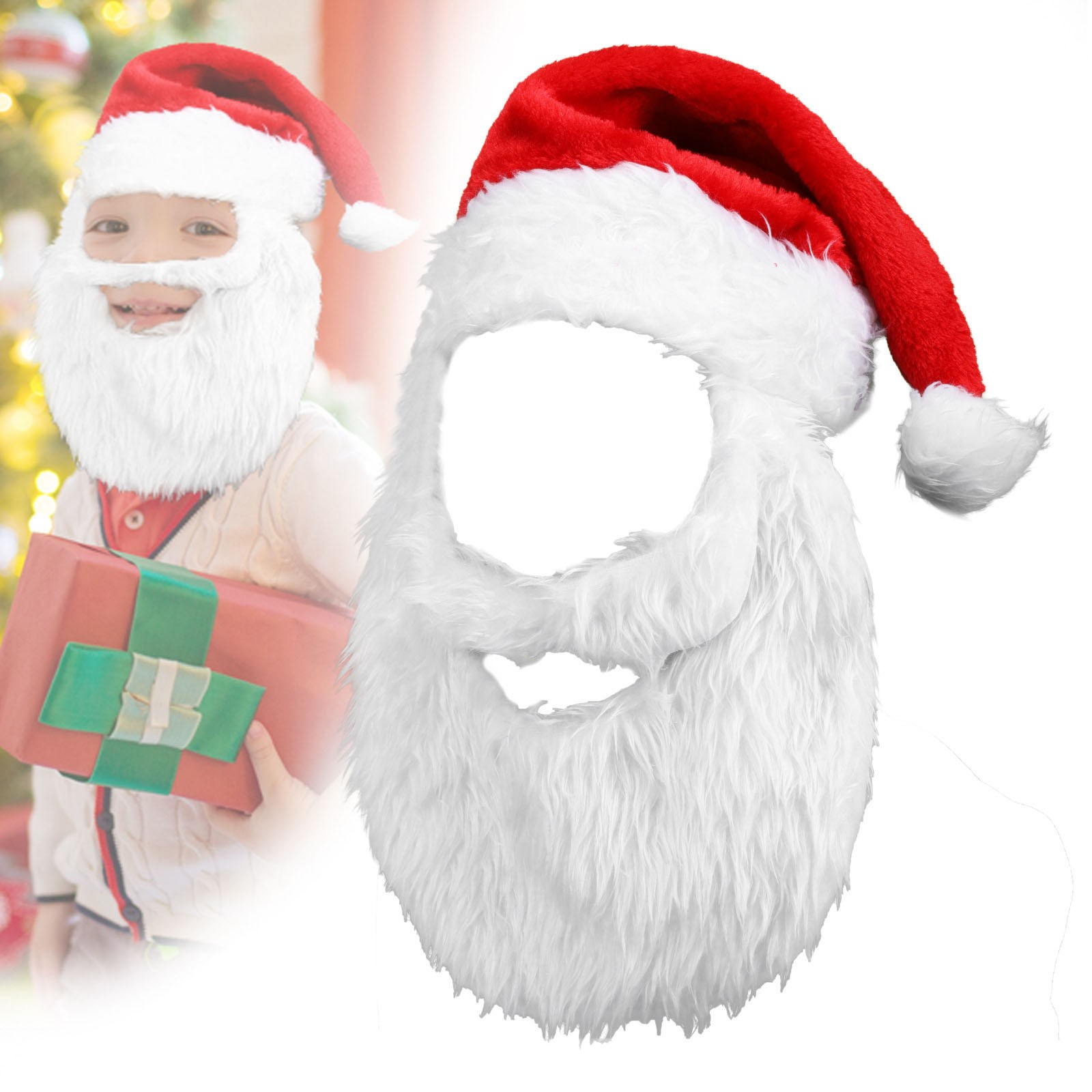 Santa Hat Plush - Chapeau de noël en peluche pour