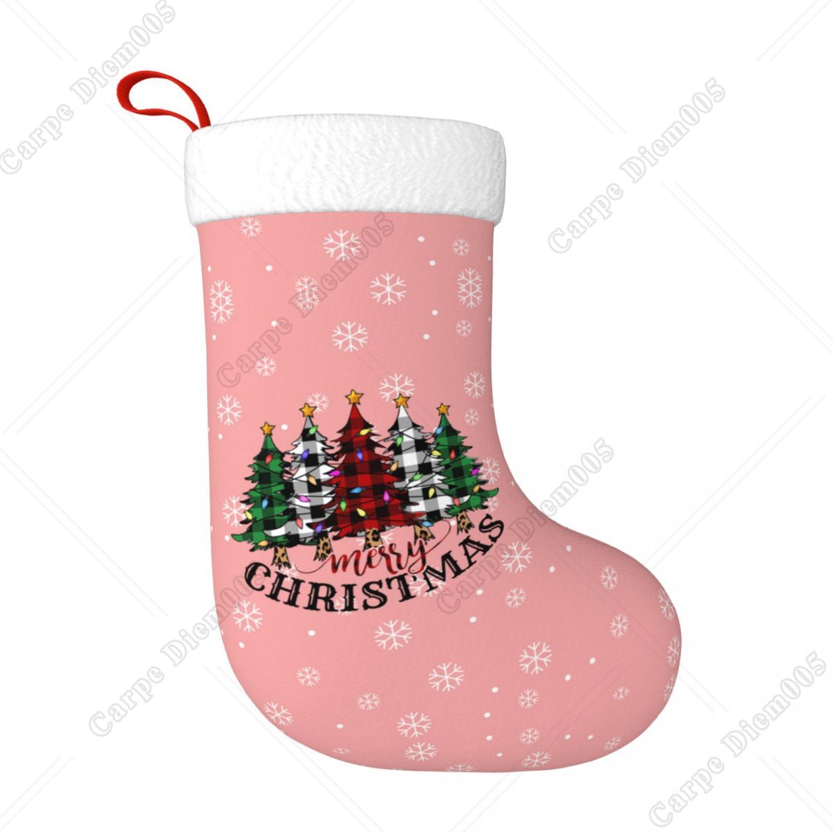 Grands bas de Noël roses pour  - Christmas Stocking Hanging avis et prix