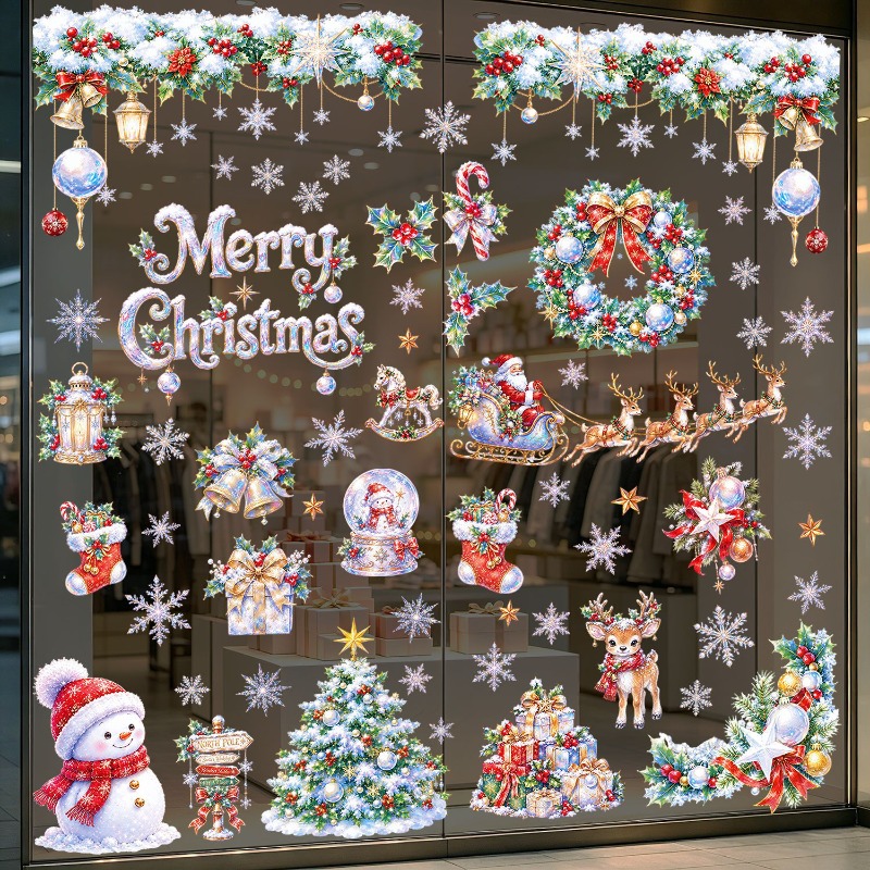 9 feuilles d'autocollants stat - Snowflake Window Decal avis et prix
