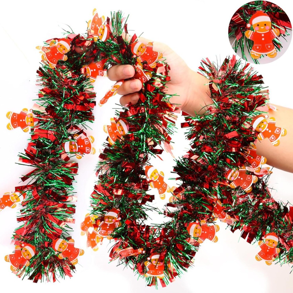 Guirlande de Noël en feuille m - Tinsel Garland Decoration avis et prix
