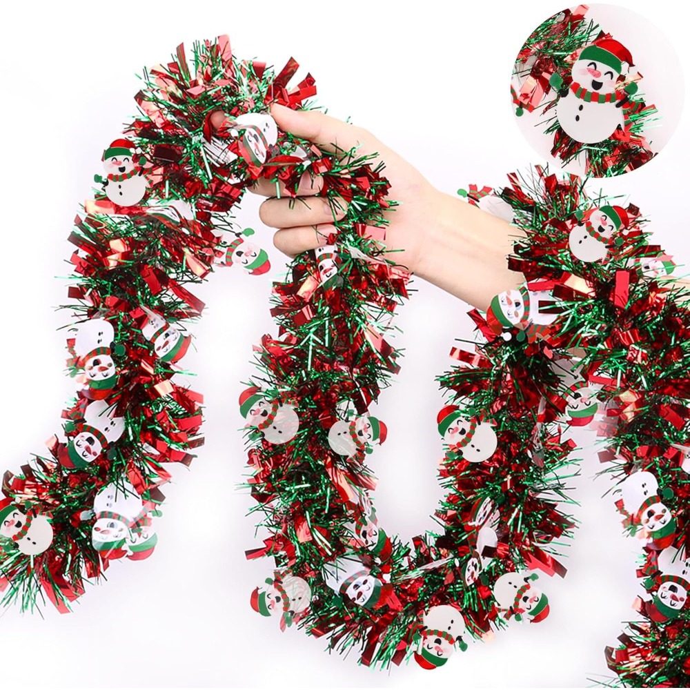 Guirlande de Noël en feuille m - Tinsel Garland Decoration avis et prix