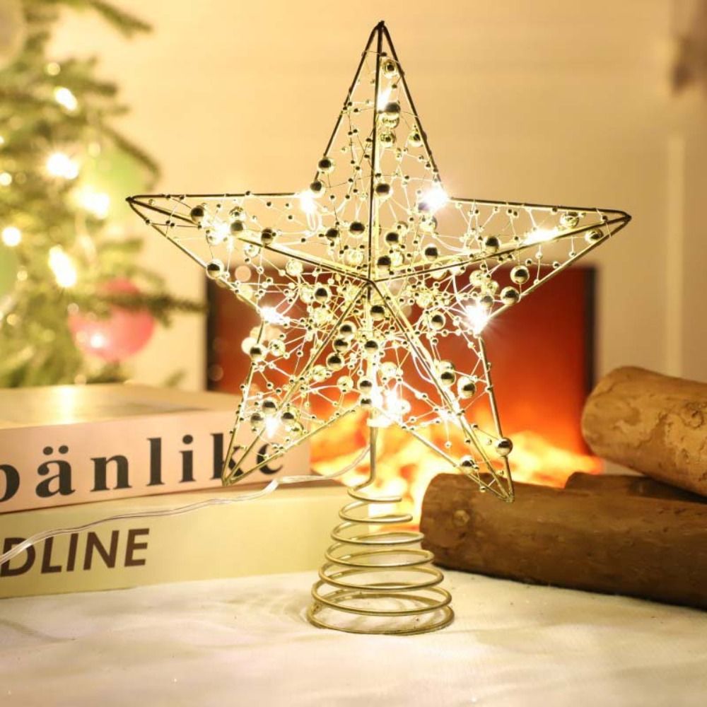 Or/argent LED arbre de noël To - Star Tree Topper avis et prix