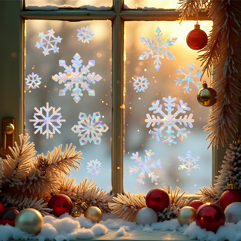 Autocollants muraux électrosta - Snowflake Window Decal avis et prix