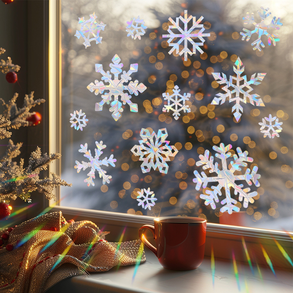 Autocollants muraux électrosta - Snowflake Window Decal avis et prix