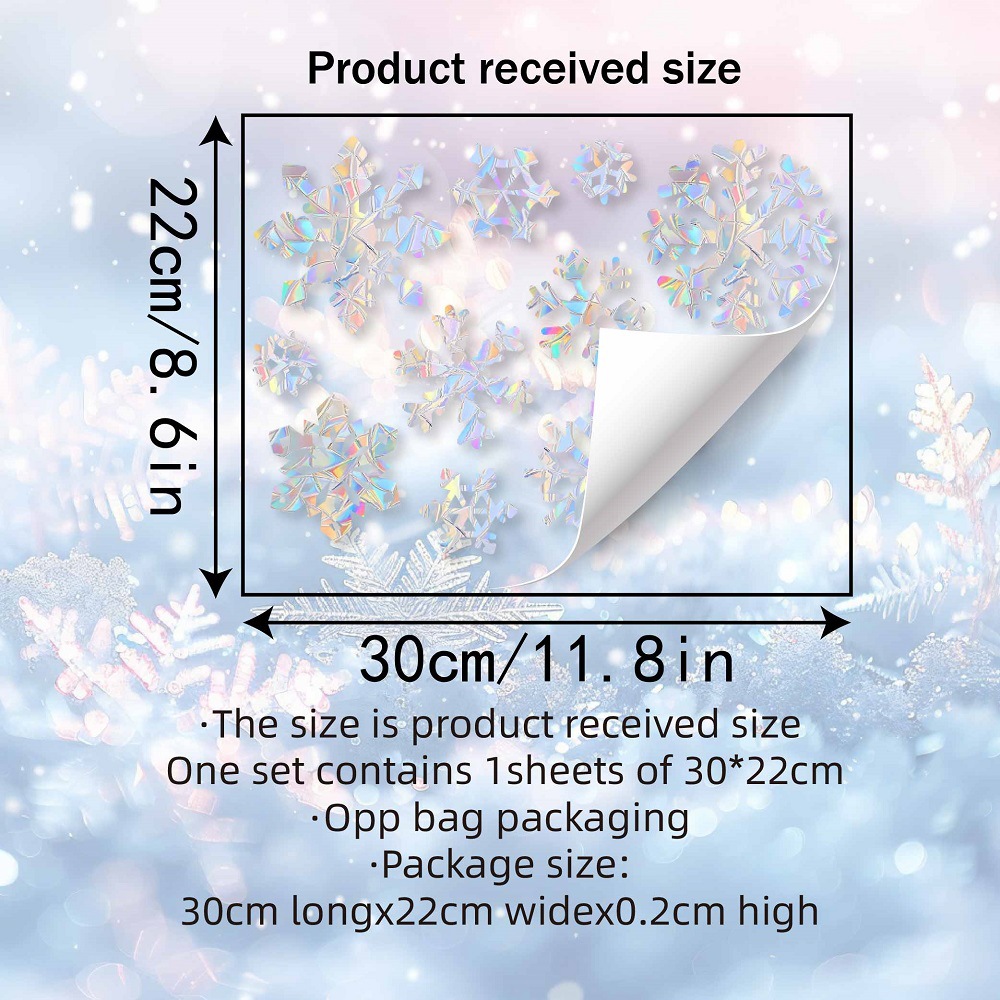 Autocollants muraux électrosta - Snowflake Window Decal avis et prix