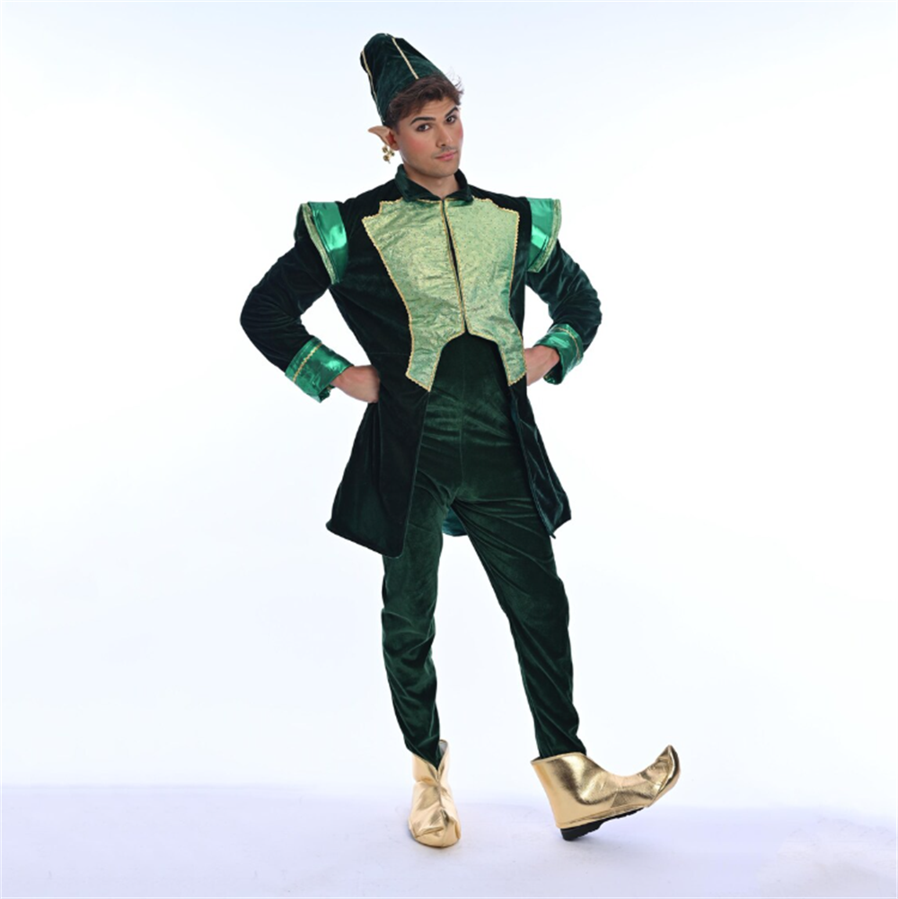 Costume de Père Noël en velour - Elf Costume Christmas avis et prix