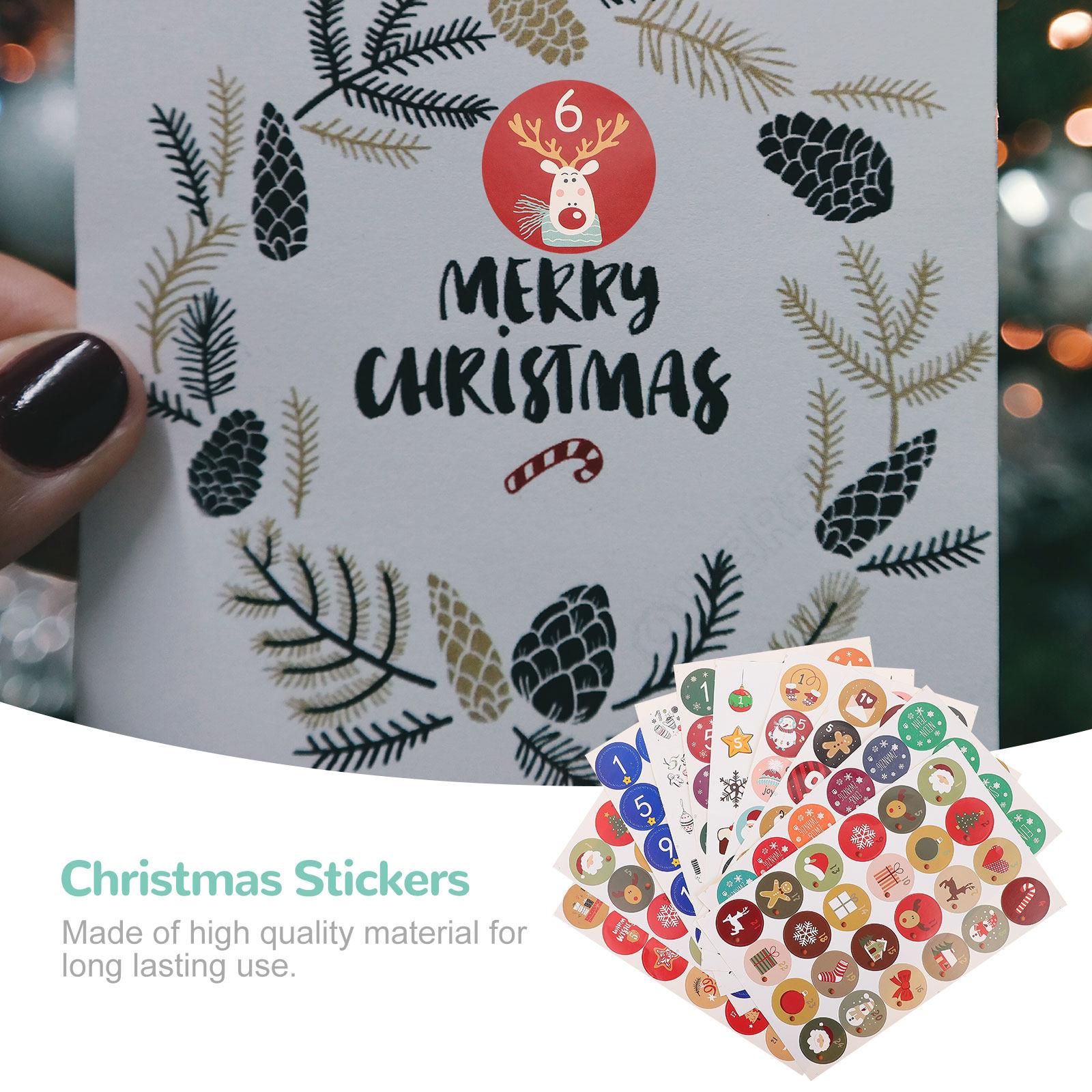 10 feuilles d'autocollants ron - Advent Calendar Gift avis et prix