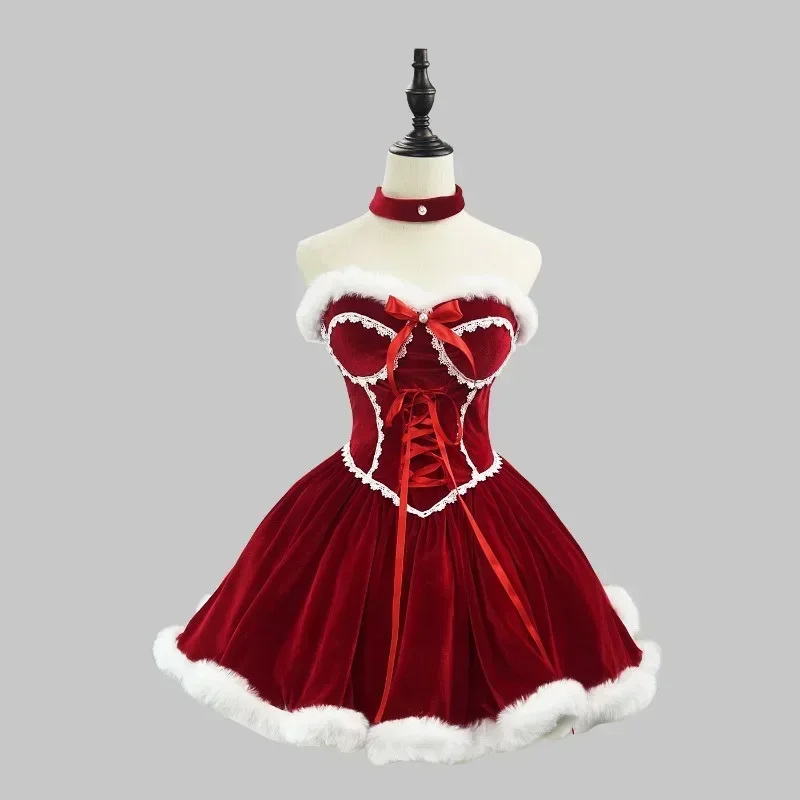 Robe rouge pour nouvel an, Cap - Elf Costume Christmas avis et prix