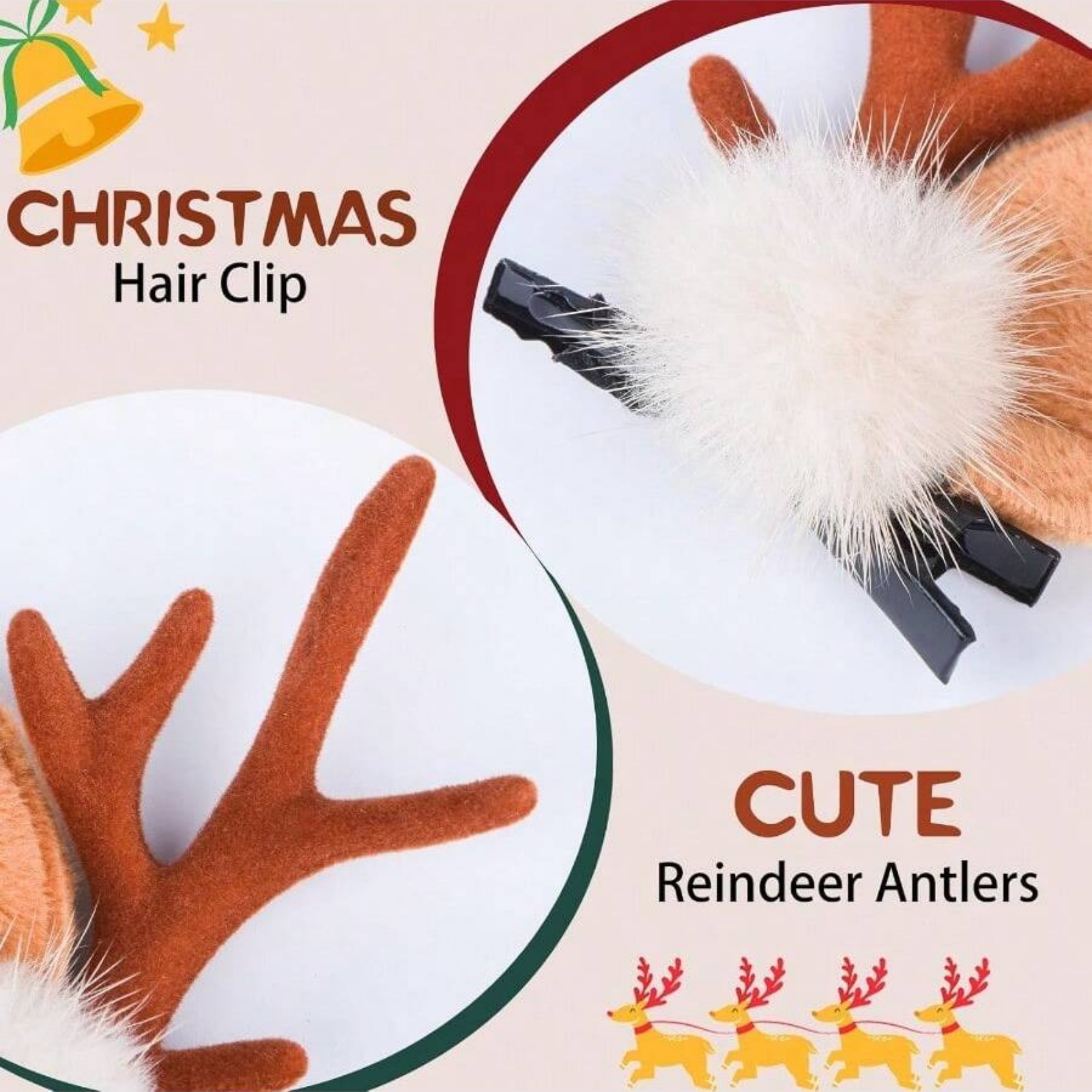 Pinces à cheveux en bois de re - Reindeer Antlers Headband avis et prix