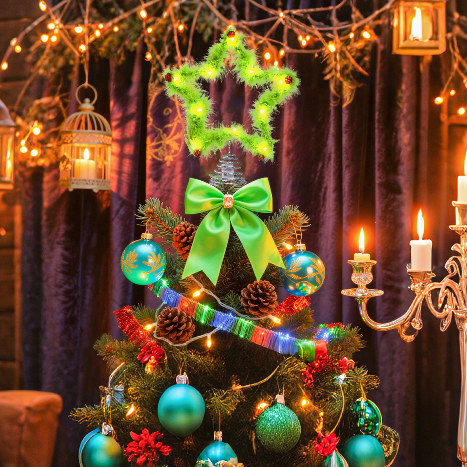 Décoration de noël en forme d' - Star Tree Topper avis et prix
