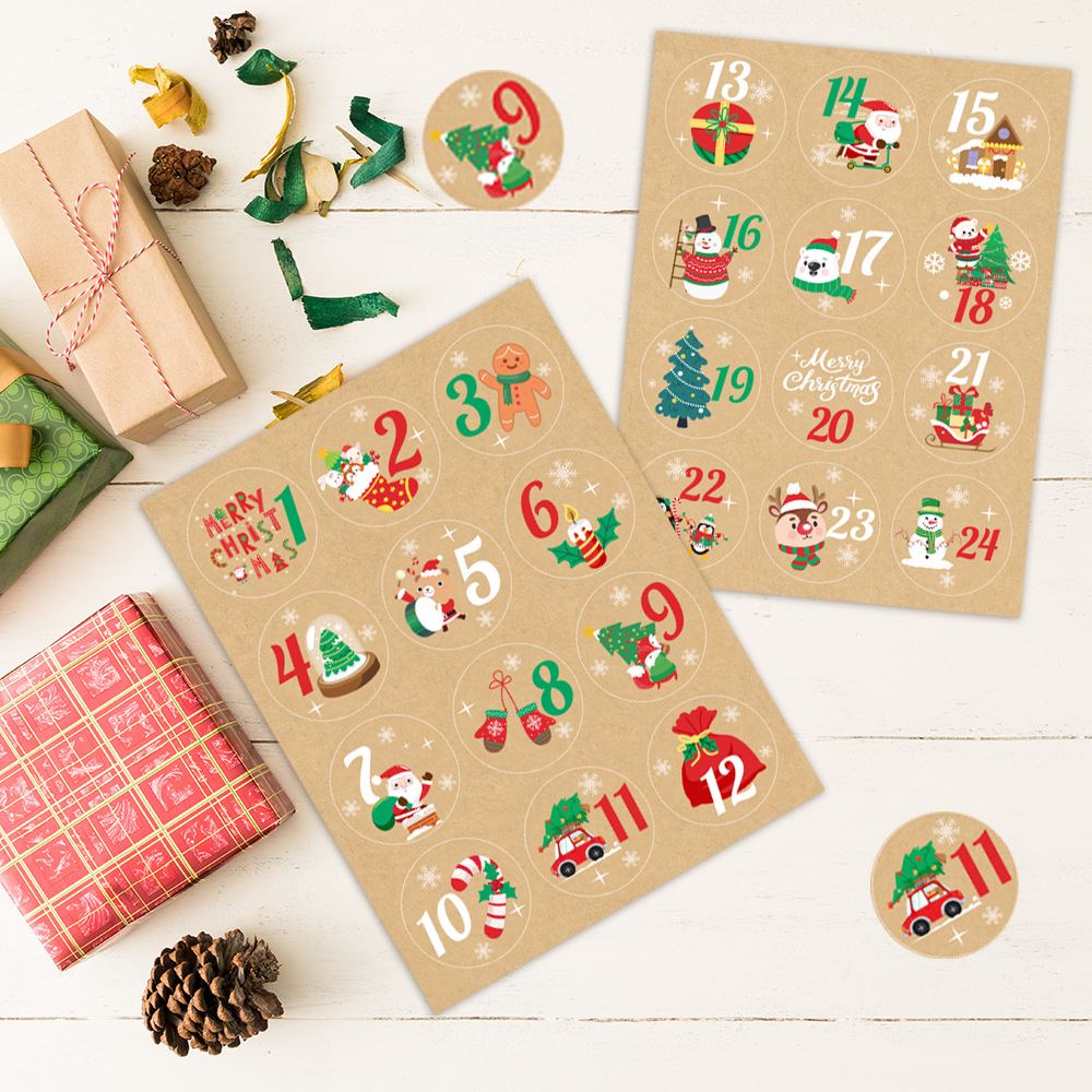 Autocollants de numéros de cal - Advent Calendar Gift avis et prix