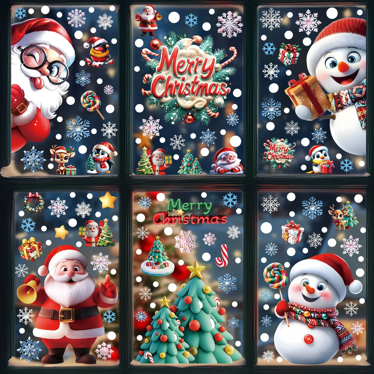 Autocollants de fenêtre statiq - Snowflake Window Decal avis et prix