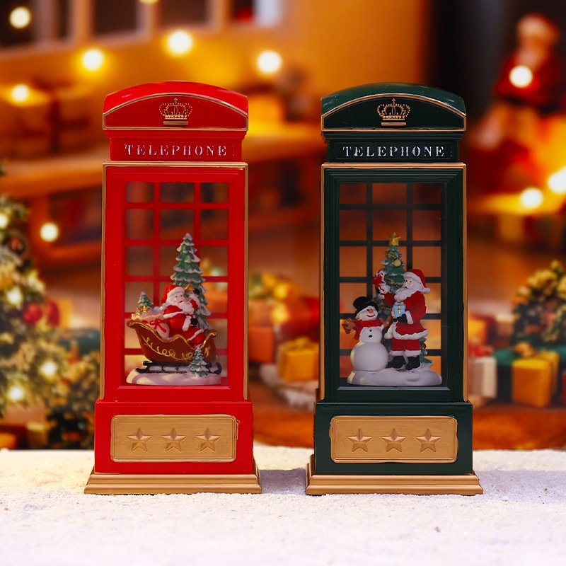 Cabine de téléphone de noël, v - Snow Globe Musical avis et prix
