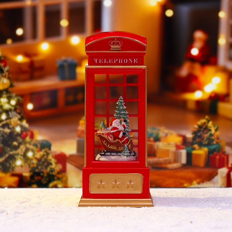 Cabine de téléphone de noël, v - Snow Globe Musical avis et prix