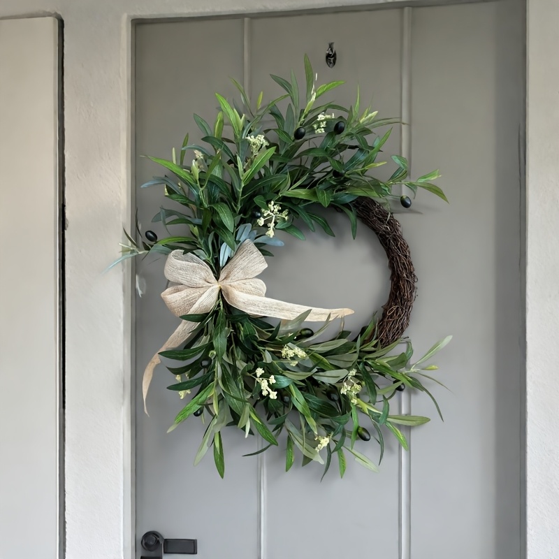 Couronne d'olivier artificiell - Christmas Wreath Fake avis et prix